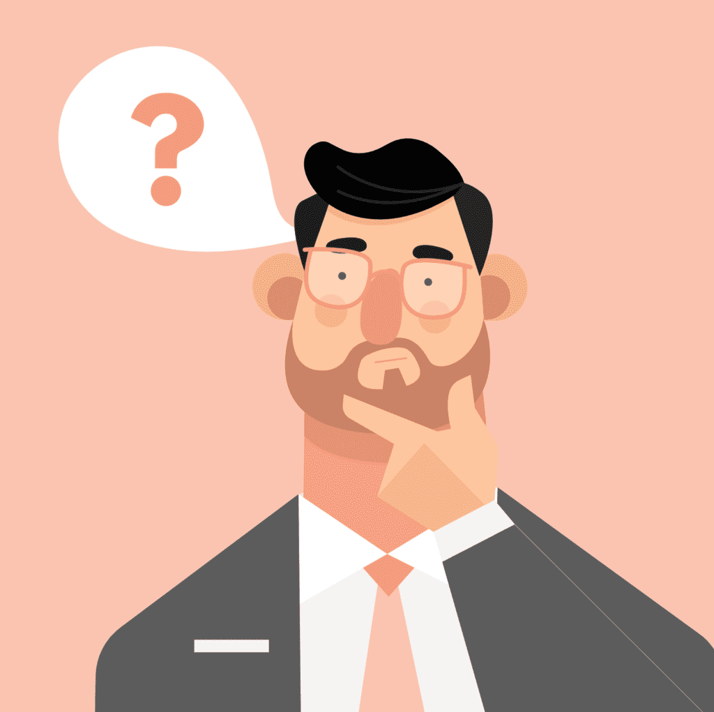 man thinking how often should i update my brand logo